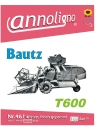 Bautz Mähdrescher T 600 Bild - Ersatzteilliste - annoligno 461 -